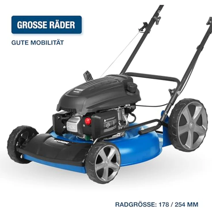 HYUNDAI Benzin-Rasenmäher LM5103G M, Mulchmäher mit 51 cm Schnittbreite, 3.9 PS, ohne Radantrieb – Bild 5