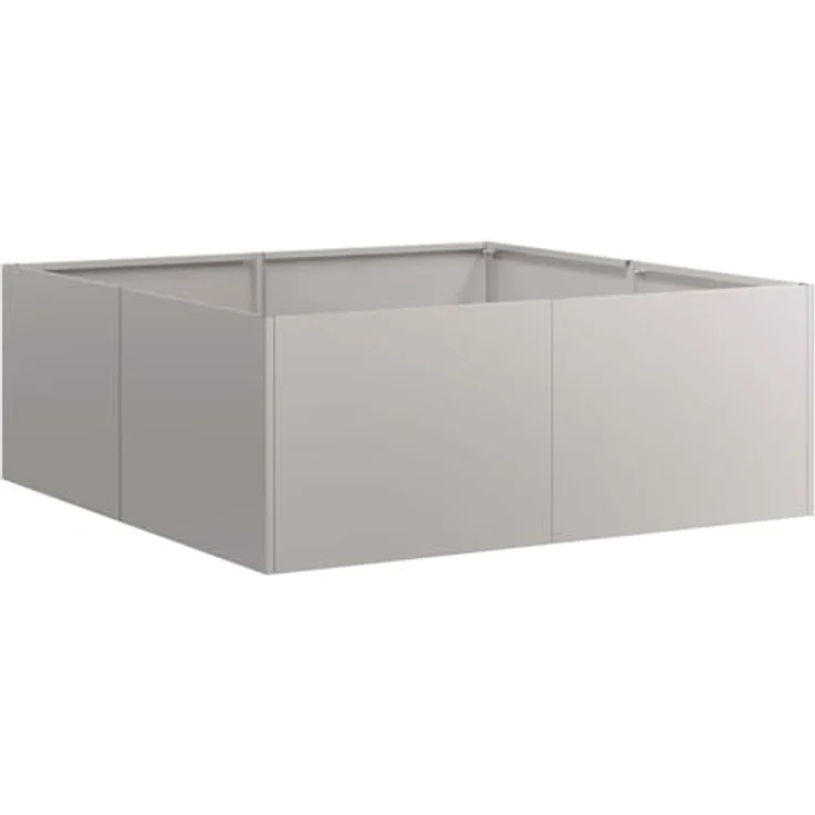 vidaXL Hochbeet Pflanzkübel Rostig 80x80x30 cm, wetterfester Stahl, dekoratives Pflanzgefäß für Garten und Terrasse – Bild 5