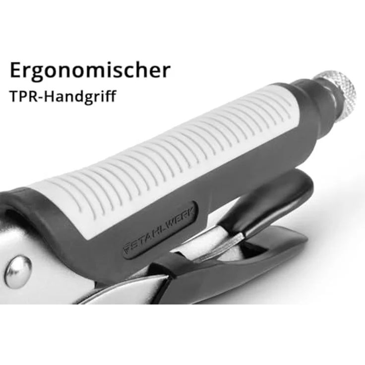 STAHLWERK Langbeck-Gripzangen Set 6-teilig, einstellbar (165/241 mm), inklusive ergonomische TPR-Griffe und Rolltasche – Bild 4