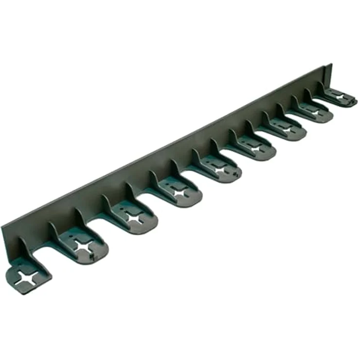 Rasenkanten, Beeteinfassung, Beetumrandung, PE/PP 60mm Schwarz, Umrandung Gartenbeet oder Kiesbeet – Bild 1