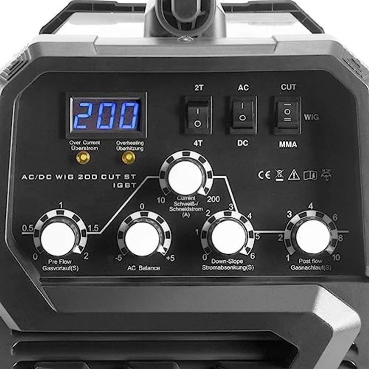 Stahlwerk AC/DC WIG 200 Plasma ST IGBT - Kombi 200 A WIG + MMA Schweißgerät mit 50 A Plasmaschneider (1003) – Bild 3