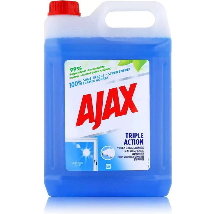 AJAX Ajax Glasreiniger 5L - Für Glas & beschichtete Oberflächen (1er Pack) Allzweckreiniger - Blitzsaubere Glasoberflächen in nur einem Schritt – Bild 1