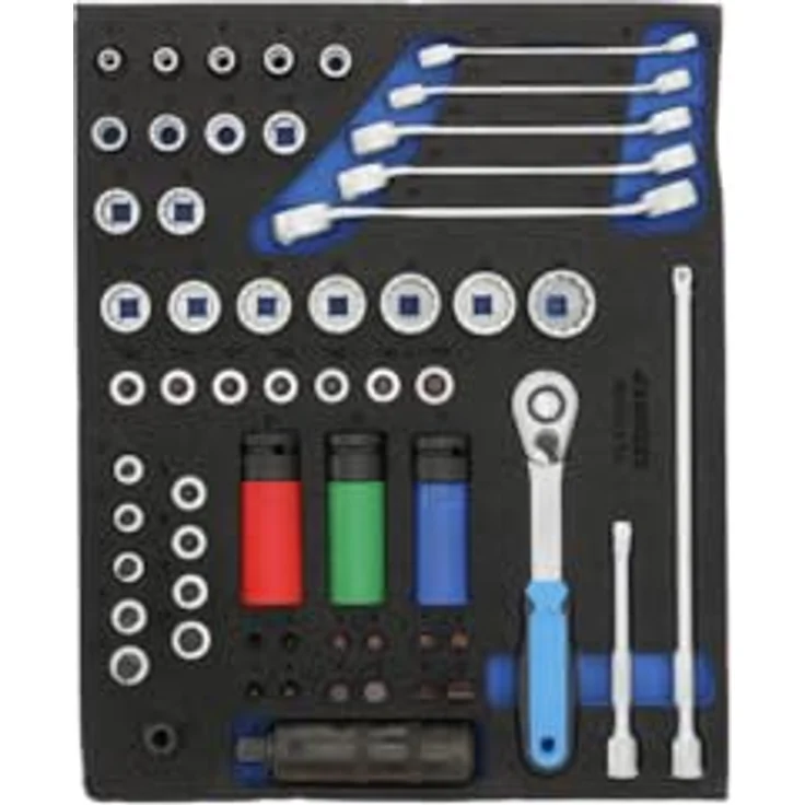 Gedore TS-308 2956535, 308-teiliges Werkzeugset mit 2-farbigen Schaumstoffeinlagen und umfassendem Werkzeugsortiment – Bild 10