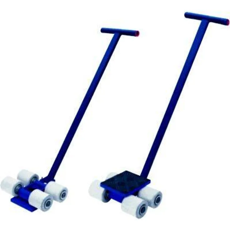 NoName Transportwagen SS60-P, Schwerlast-Fahrwerk 6 Tonnen, blau, drehbare Tragplatte, rutschhemmende Gummiauflage, lenkbar