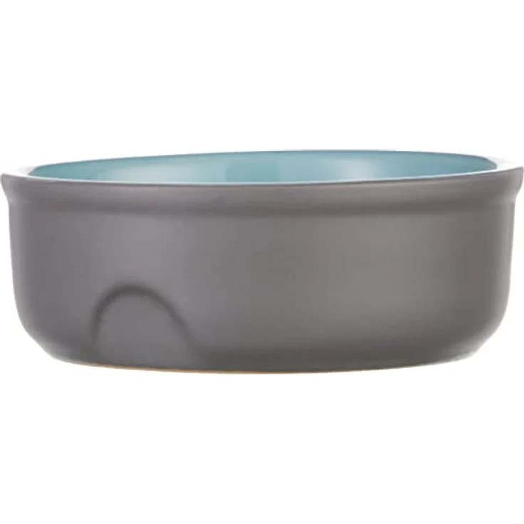 Nobby Keramik Napf "Feed" grau/blau Ø 13 x 5 cm – Bild 2