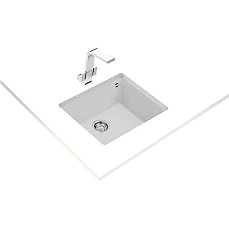 TEKA Quadrat 50.40 TG, Rechteckiges Spülbecken Zubehör, Durchsichtig, für bündige Montage – Bild 2