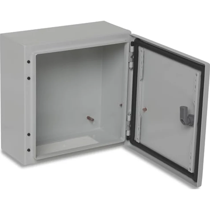 BOXEXPERT® Verteilerkasten außen wasserdicht, Schutzklasse IP66, Stahlblech, 300x300x150mm, Serie Treva, für Industrie und Werkstatt, robust und temperaturbeständig von -25°C bis +40°C – Bild 2