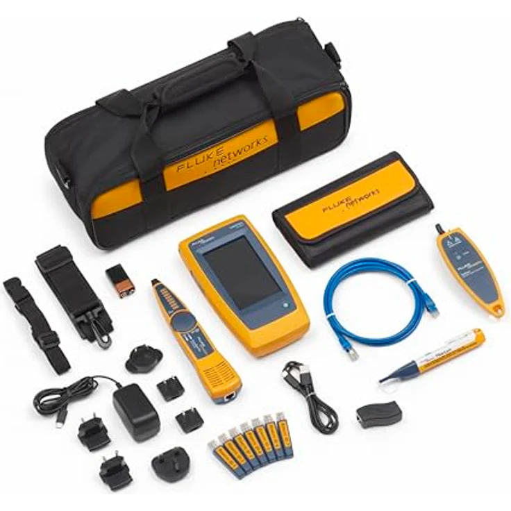 Fluke LinkIQ, Multimeter LIQ-200-DUO-KIT, Kabel- und Netzwerktester bis 10G, IPv4/IPv6-Ping, WiFi-Analyse bis 6E, Power-over-Ethernet-Tests – Bild 1