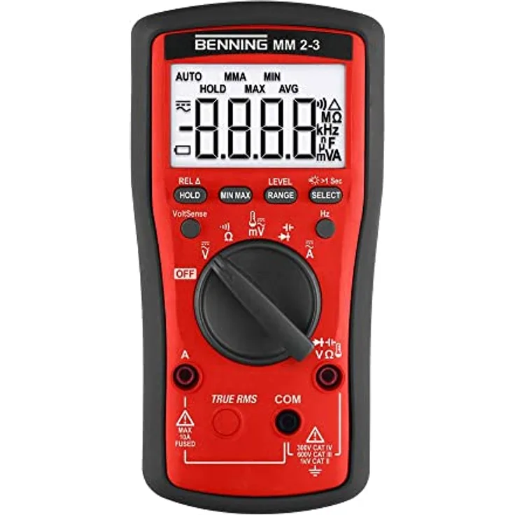 Benning MM 2-3 Hand-Multimeter digital CAT II 1000 V, CAT III 600 V, CAT IV 300V Anzeige (Counts): 6