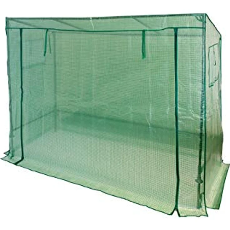 Grindi - Tomaten Gewächshaus Foliengewächshaus mit PVC Folie und Fernster - 200x78x130 Grün - Winterfest Tomatenhaus für Optimales Pflanzenwachstum Aster II – Bild 3