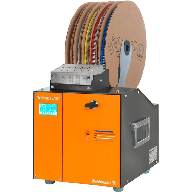 Weidmüller CRIMPFIX R VARIO 2580000000, Crimp- und Abisolierautomat für Aderendhülsen und Leiter, zeitsparende Verarbeitung