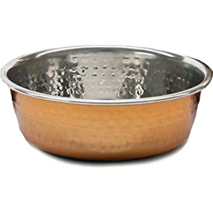 Rosewood 06204 Moderner, Rutschfester Fress und Trinknapf Für Hunde/Haustiere Aus Kupfer/Edelstahl, Large, 940 ml