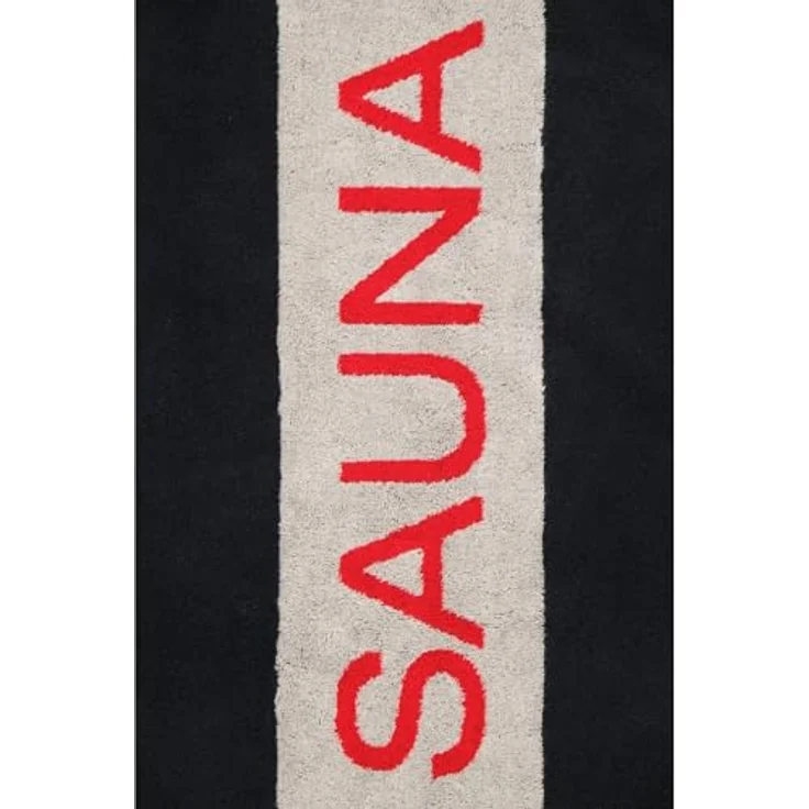 Cawoe Saunatuch 6238, Schwarz, 80x200 cm, hochwertiger Frottierstoff für Freizeit und Wellness – Bild 4