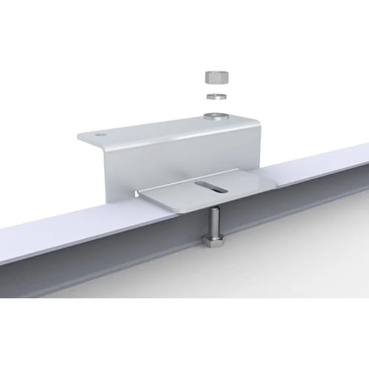 NuaSol NuaFix 16x Z-Winkel aus Edelstahl & Aluminium, witterungsbeständig, 2mm Stärke für Photovoltaik Solarmodule Montagelösungen – Bild 3