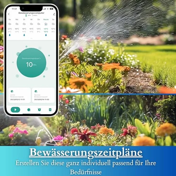 echos Bewässerungscomputer Eco-4103, 15m Reichweite, Wochentimer, wetterangepasste Steuerung, IP55, Alexa/Google kompatibel – Bild 4