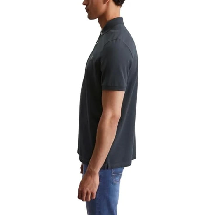 Marc O'Polo Poloshirt, Logodruck, Piqué-Stoff aus Baumwolle, robust, atmungsaktiv, pflegeleicht – Bild 3