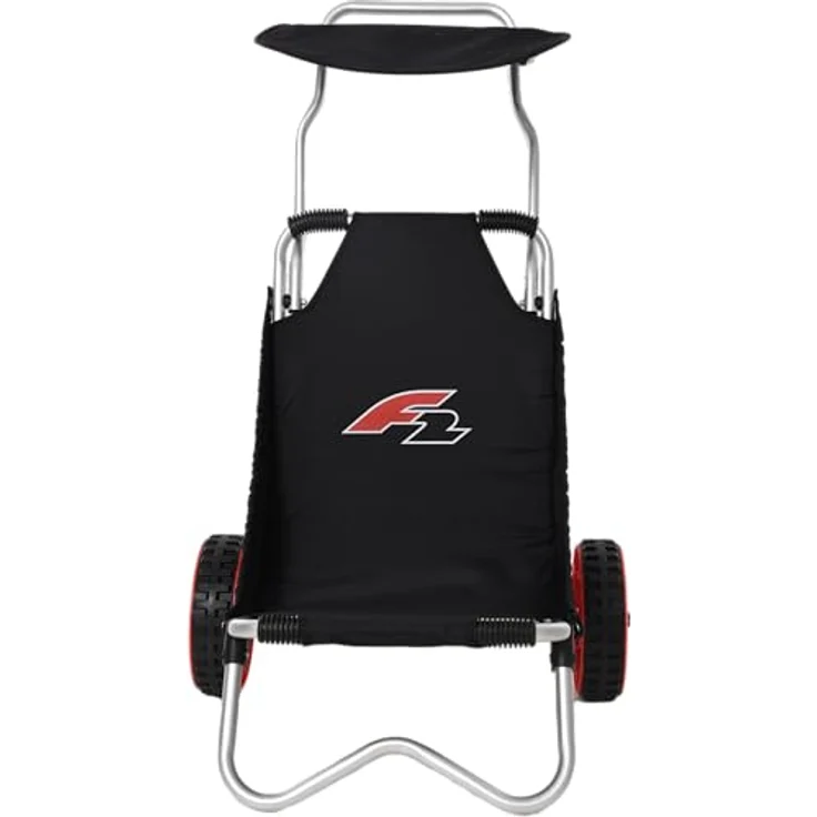 F2 Beach Buggy Deluxe, SUP-Transportwagen mit breiten Rädern, rostfreiem Alurohrrahmen, Nylongewebe-Sitz, schwarz, 2024/25 – Bild 2
