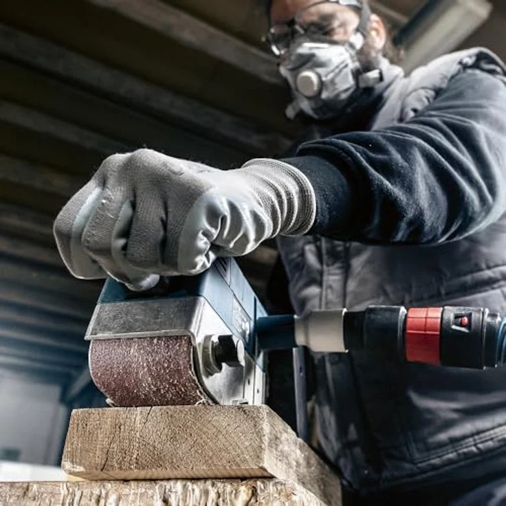 Bosch Professional Schleifband für Bandschleifer Holz und Farbe Best for Wood and Paint (3 Stück, Körnung 80, X440) – Bild 6