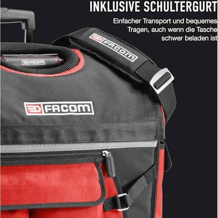 Facom Werkzeugtasche Werkzeug-Trolley, robust und vielseitig, schwarz – Bild 6