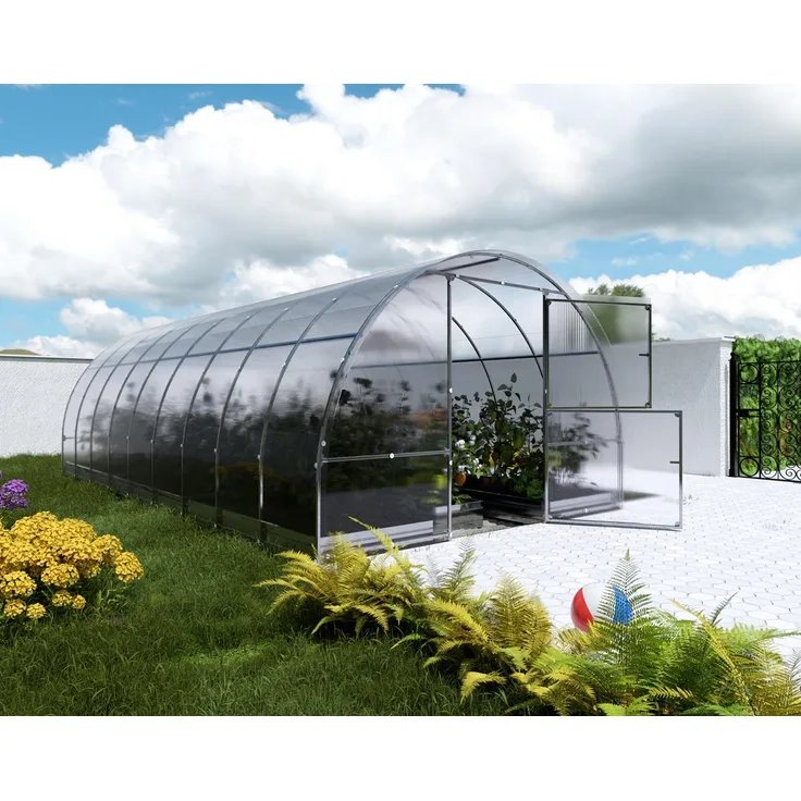 BAUMERA Gewächshaus KLASIKA EASY 3x6m, robust mit 4mm Polycarbonat und verzinktem Stahlrahmen, einfach zu montieren, Zertifiziert