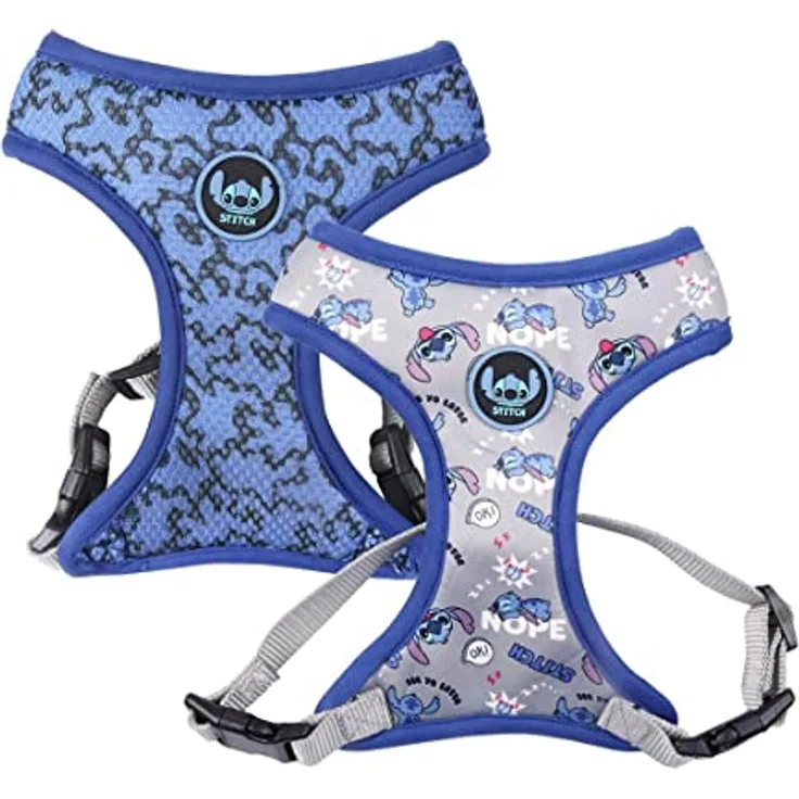 CERDÁ LIFE'S LITTLE MOMENTS Stitch XS-S Hundegeschirr, Offizielle Disney-Lizenz für Fan Pets