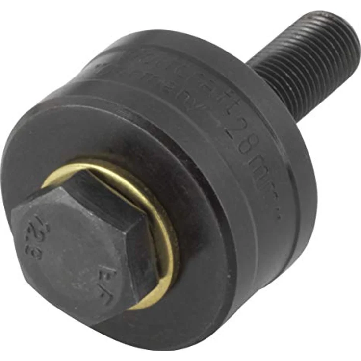 Wolfcraft Lochschneider für Wasserhähne Ø28mm, präzise Lochstanzungen für Edelstahl und Blech bis 1 mm, inklusive Aufbewahrungsbox – Bild 1