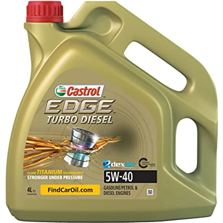 Castrol 77128 Edge Turbo Diesel 5W-40 Fluid titanium technology ,Motoröl Motorenöl 4 L Liter – Bild 1