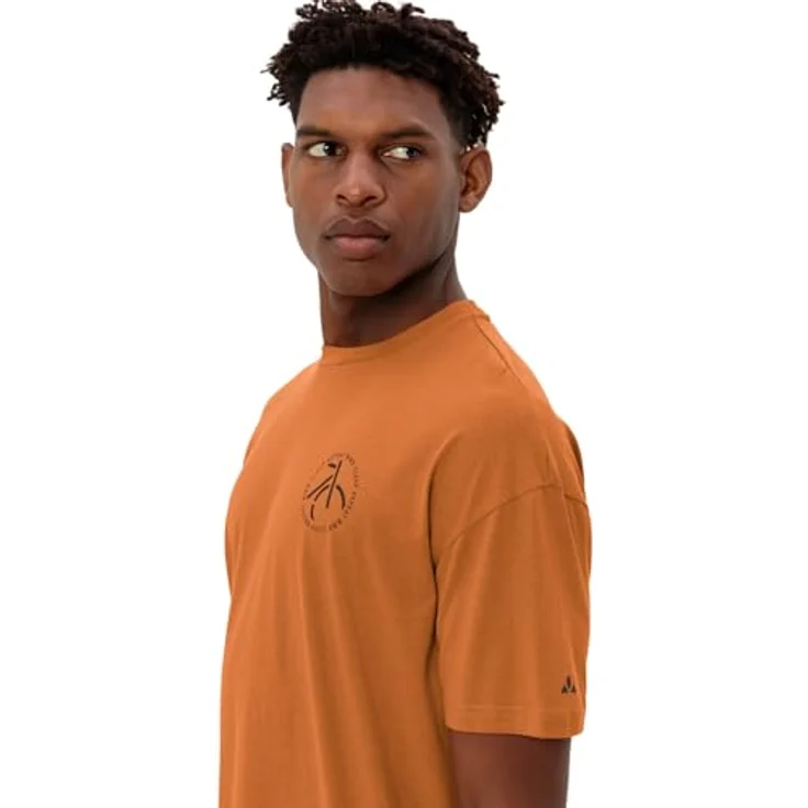 Vaude Cyclist Casual Shirt, Herren Shirt in Orange, Regular Fit, 70% Baumwolle und 30% Lyocell, atmungsaktiv und schnell trocknend – Bild 6
