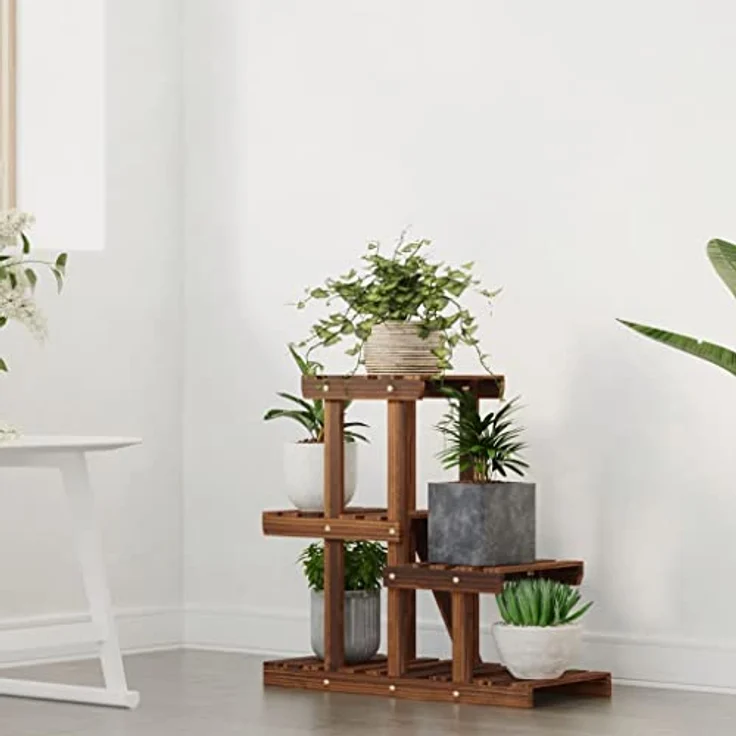 vidaXL Blumenständer 58x25x51 cm Massivholz Tanne – Bild 3