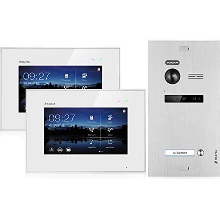 BALTER EVO SILVER VIDEO-TÜRSPRECHANLAGE 2X7 TOUCHSCREEN 2-DRAHT – Bild 2