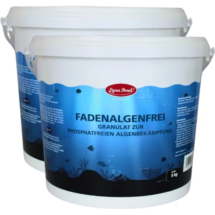 Lyra Pet Lyra Pond® 2 x 5 kg FadenalgenFrei | Sofortwirkend gegen Fadenalgen | Phosphatfrei | Für alle Teiche