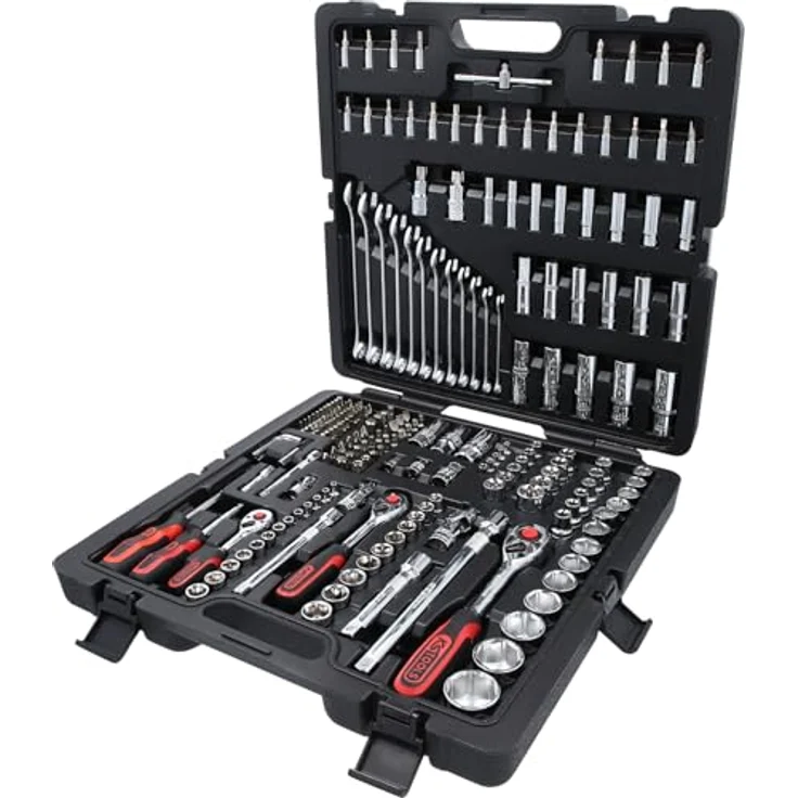 KS Tools Bit- und Steckschlüsselset, 216-teiliges Werkzeugset in Koffer, Chromeplus – Bild 1