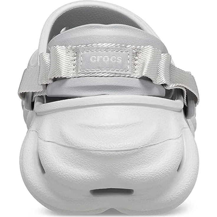 Crocs Echo Clog, Sicherheitssandalen in hellgrau, Größe M10W12, runde Kappe, Schlupfverschluss – Bild 2