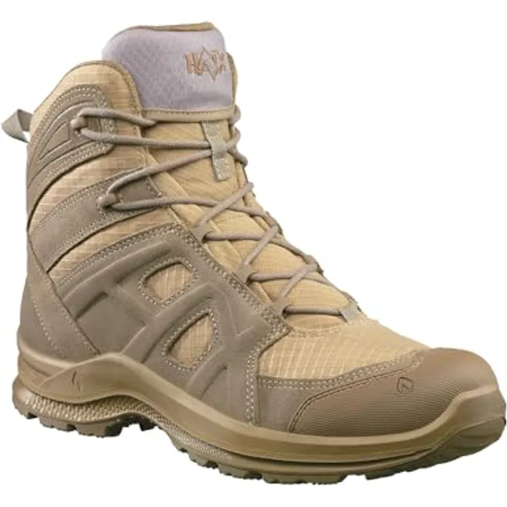 haix BLACK EAGLE Athletic 2.0 V T mid, Taktischer Leichtstiefel für warme Einsätze, Farbe Desert, atmungsaktives Obermaterial, abriebfeste Sohle