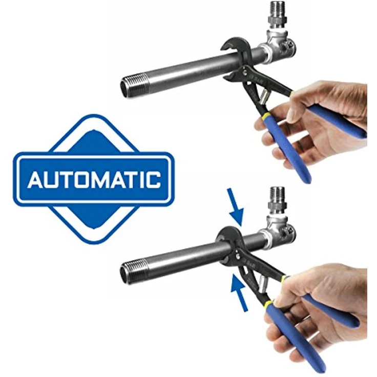 S&R Automatische Wasserpumpenzange mit Schnellspannmechanismus, 240mm, CR-V, rutschfeste Griffe – Bild 5