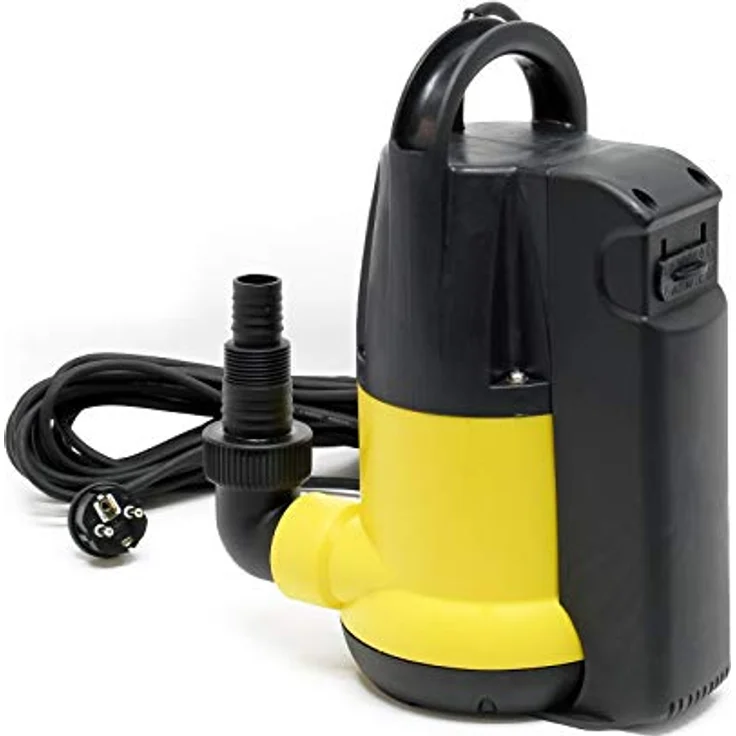 Wiltec Schmutzwasserpumpe 6000l/h, 250W, max. Förderhöhe 5,5m, Fremdkörper bis Ø5mm, robustes Design – Bild 3