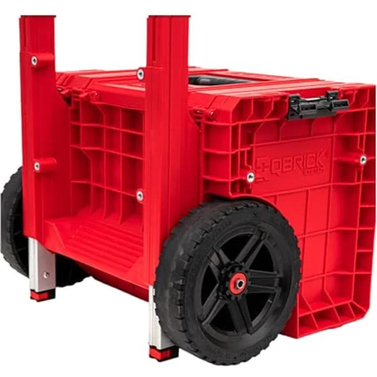 Tool Brothers Toolbrothers RHINO PRO Cart 2.0 Plus, Werkzeugkoffer in RED Ultra HD, stapelbar, 29 l, IP54, abnehmbarer Doppelteleskopgriff, 490 x 415 x 660 mm – Bild 10