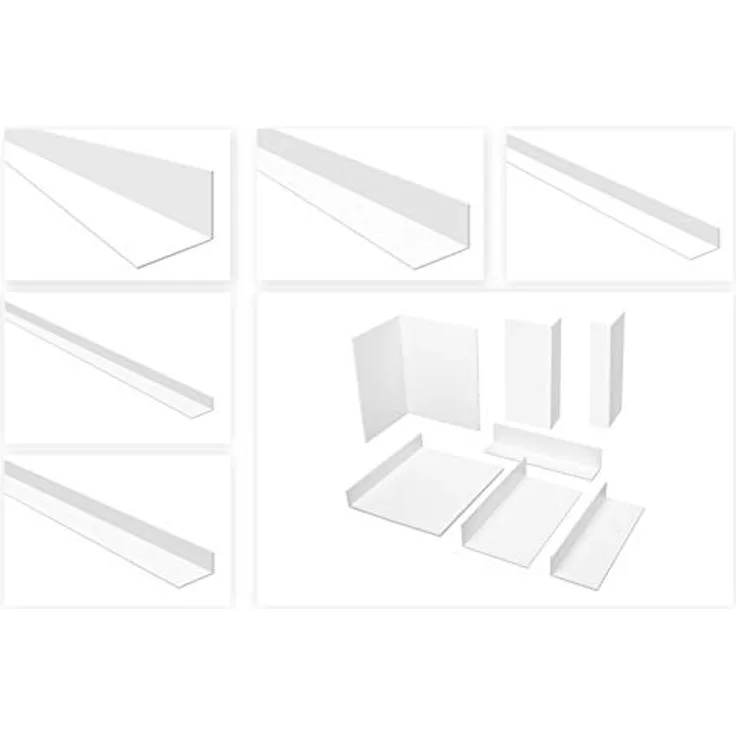 HEXIM Winkelprofile ungleichschenklig weiß - PVC Kunststoffwinkel, Auswahl Maße & Stärke - (HJ 379, 60x40 mm) Kantenschutzprofil Abdeckprofil