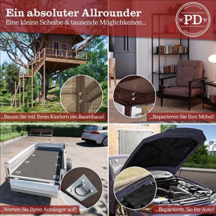 PD® große Karosseriescheiben M8x30 - Edelstahl A2 V2A Unterlegscheiben, rostfrei, extra großer Außendurchmesser, 50 Stück – Bild 4