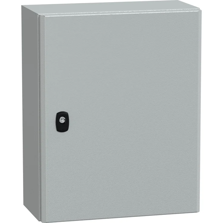 Schneider Electric Spacial 3D Werkstattschrank, Stahlgehäuse 500x400x200mm, IP66, Grau RAL 7035, Doppelriegel-Türschloss