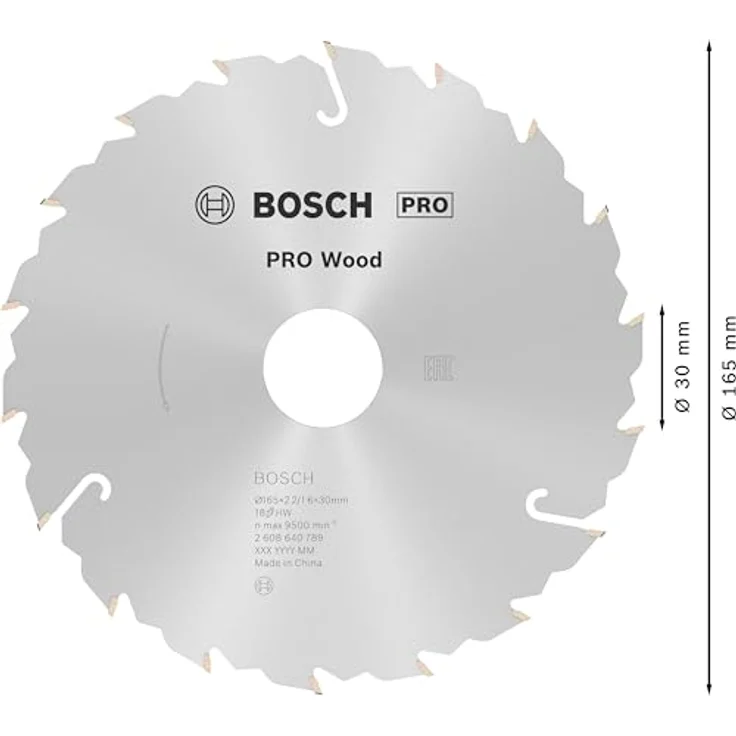 Bosch Professional Zubehör 2608640789 Kreissägeblatt Speedline Wood (165 x 30 x 2,2 mm) – Bild 3