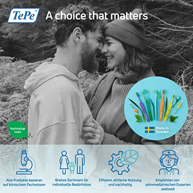 TePe Dental Floss, PFAS-freie Zahnseide mit pflanzlichem Wachs und Avocadoöl, weich und effizient für enge Zahnzwischenräume, 40 m – Bild 5