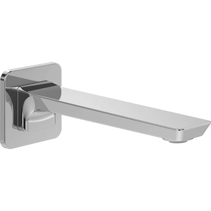 Villeroy & Boch Subway 3.0 Badewannenauslauf, Wandmontage, chrom, inklusive individuell einstellbarem Strahlregler und SmartPressure-Technologie