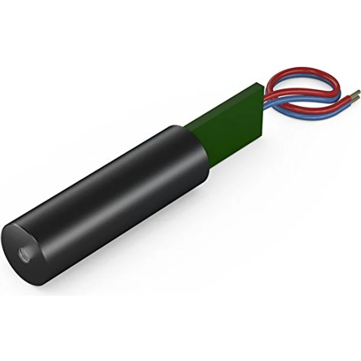 LASERFUCHS Punktlaser, grün, 532 nm, 1 mW, 3 V DC, Ø12x60 mm, Laserklasse 2, Fokus kollimiert, Kabellänge 100 mm - 70105612 – Bild 2