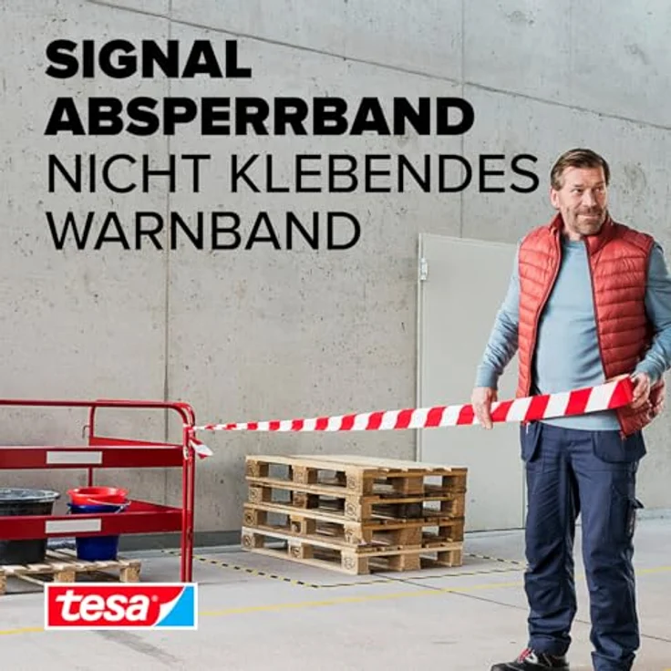 TESA Signal Absperrband 58137-00-00 (L x B) 100m x 80mm - Preisvergleich – Bild 2
