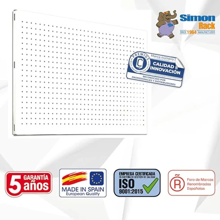 LOCHWAND 1200x600mm WEIß – Bild 7