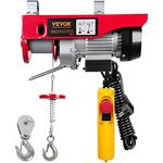 VEVOR elektrische Seilwinde 125kg bis 250kg Hubhöhe 12m Seilzug Motorwinde 510W Kupfermotor Flaschenzug 10m/min Hubgeschwindigkeit Hebezug mit kabelgebundener Fernbedienung Seilhebezug Kettenzug