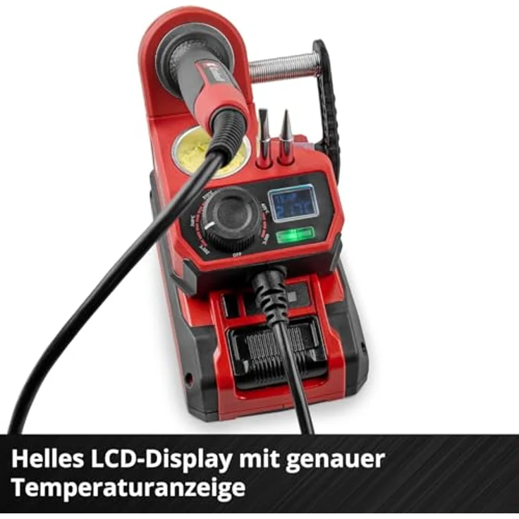 Einhell TE-SI 18/480 Li E - Solo Akku-Lötkolben 18V, Flachspitze, temperaturregulierbar 205 - 480°C, ohne Akku und Ladegerät – Bild 10