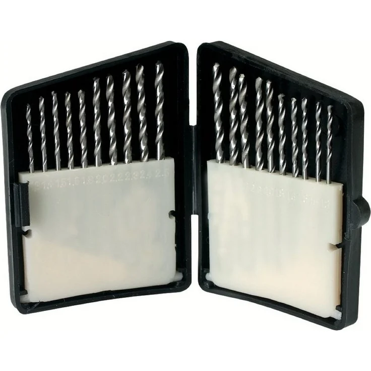 Pebaro Bohrersatz HSS225, 20-tlg. Spiralbohrsatz mit Durchmessern von 1.3 bis 2.5 mm
