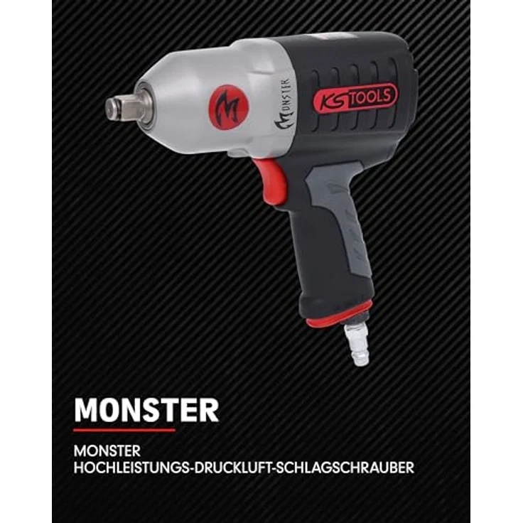 KS Tools 515.1210 1-2'' MONSTER Hochleistungs-Druckluft-Schlagschrauber, 1690Nm – Bild 2